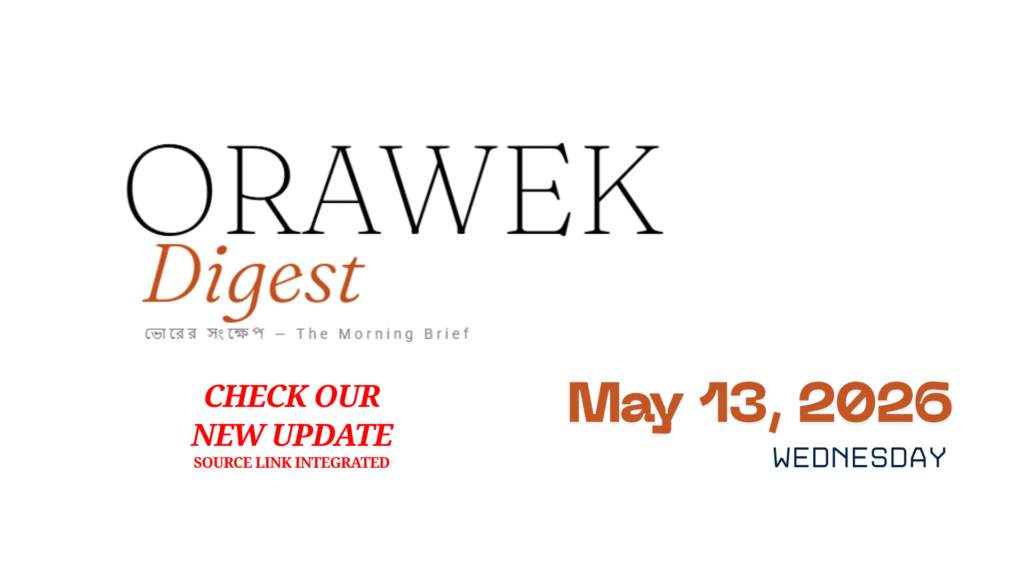 Orawek Digest morning brief every weekday at 8 am om Business , Economy & Ai.