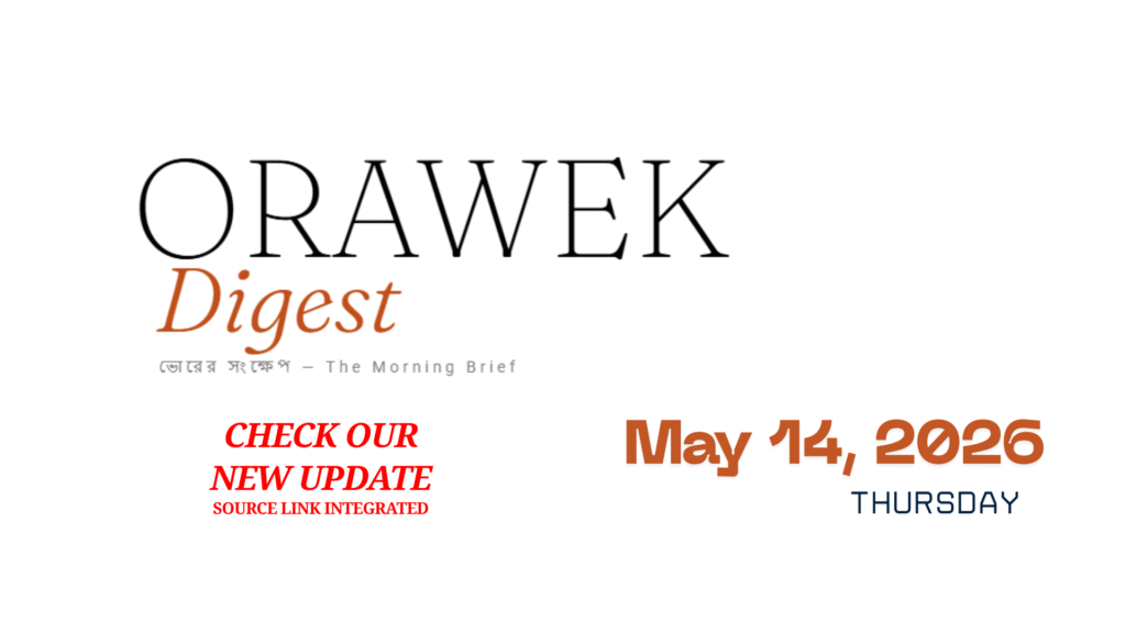 Orawek Digest morning brief every weekday at 8 am om Business , Economy & Ai.